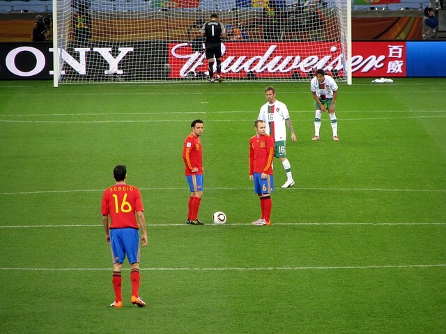Espanha vs Portugal na semifinal da Copa do Mundo de 2010
